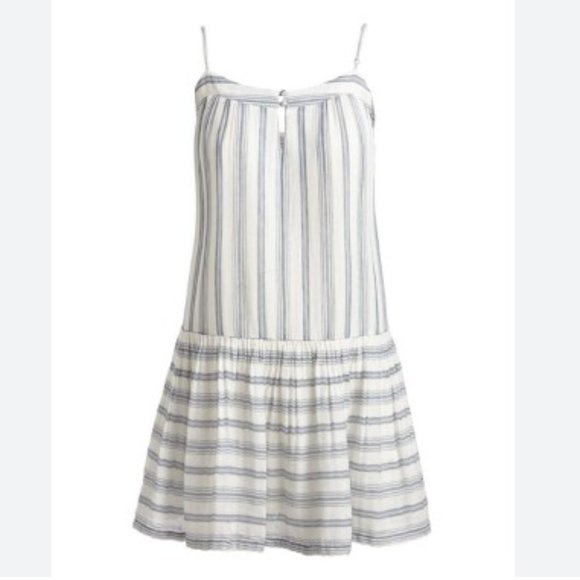 Soft Joie Ante Sleeveless Dress, Striped Mini Dress, White - Picture 2 of 4